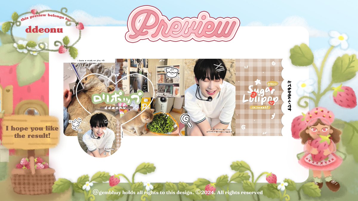 maaf bangeet yaa kak baru kirim previewnya T___T bisa dm aku yaa kalau mau jempuut <3