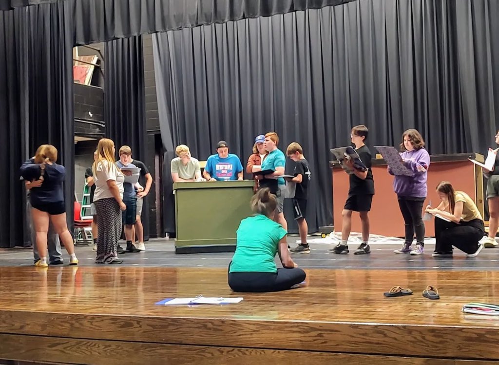 ADMTheater's tweet photo. These past two weeks our Newsies have been working hard learning their music and dance moves. Everyone is looking great and the show is coming along nicely. https://t.co/P5Fudx50y6