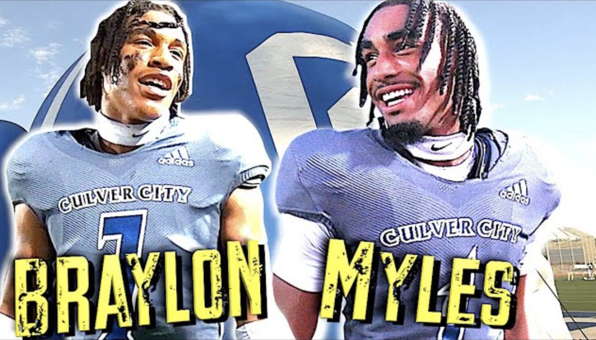 MEET Myles &amp; Braylon Singleton 🔥🔥  The Best Brother Duo in the Nation ??? Culver City H.S Football (CA) 
VIDEO : youtu.be/bsdTZ61925M?si… <a href="/CulverCityFB/">Culver City Football</a> <a href="/latsondheimer/">eric sondheimer</a>  <a href="/breezepreps/">Breeze Varsity</a>