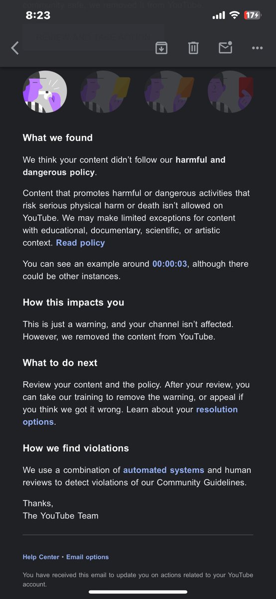 Demon1219824103's tweet photo. @TeamYouTube 
Hello team
I deleted that video like a week ago and now I am getting warning for it ?
I cant appeal cause that video was deleted by myself 1 weeks ago and now I am getting warning strike. You can review this properly? https://t.co/GASEjuljbq