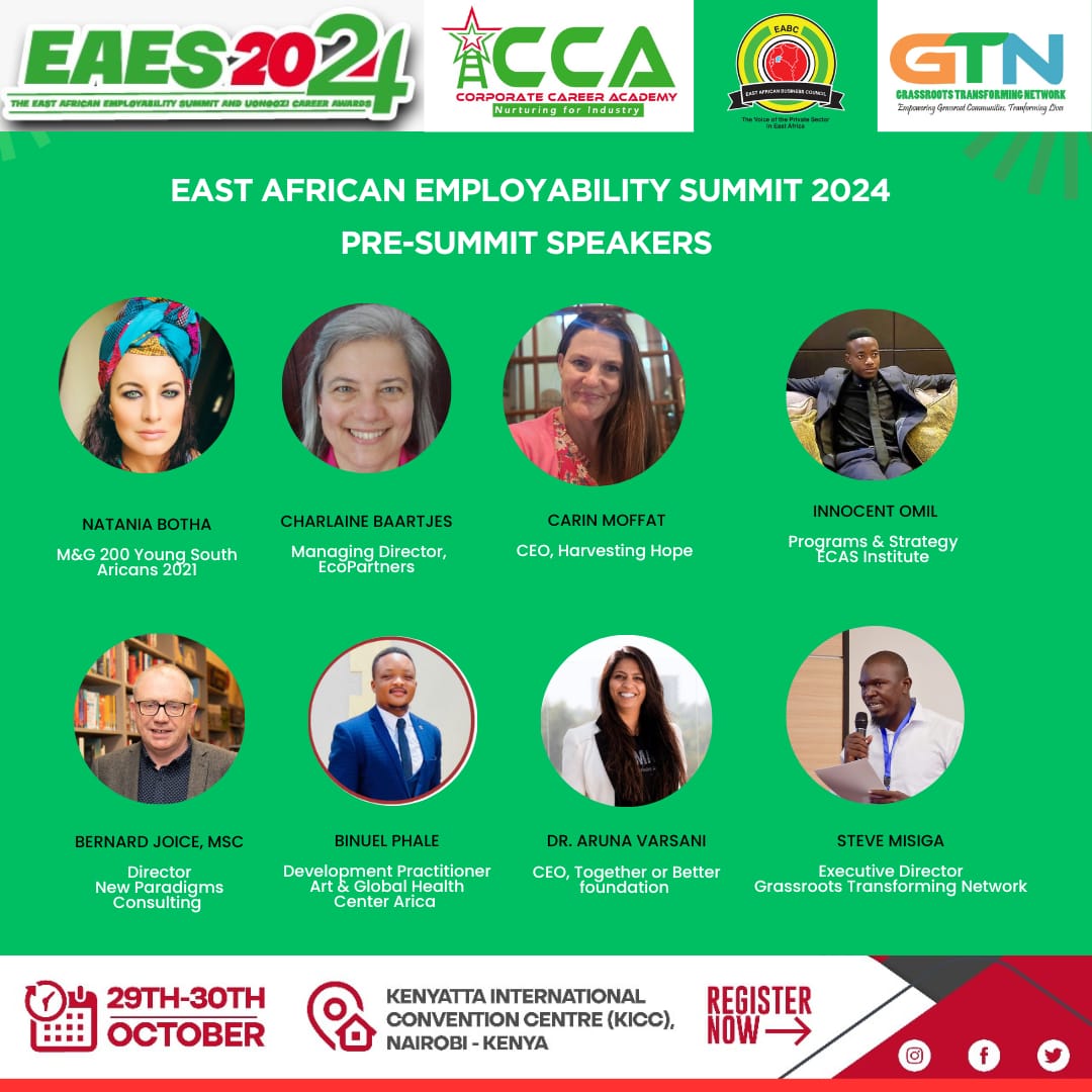 Sheillacheptei's tweet photo. Our EAES 2024 SUMMIT pre speakers are already on board and very ready for Tuesday😅..Join us on our weekly webinars as we prep you for the coming summit this Octobeat KICC Nairobi..
#EAES24
#CORPORATECAREERSACADEMY
#KICC https://t.co/CuiXoAYMi4