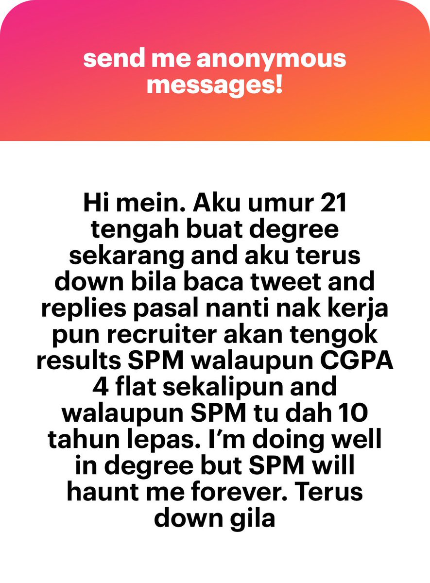 meinmokhtar's tweet photo. Bukan semua pun. Takyah overthinking benda tak pasti lagi. https://t.co/pX7NCQngrW