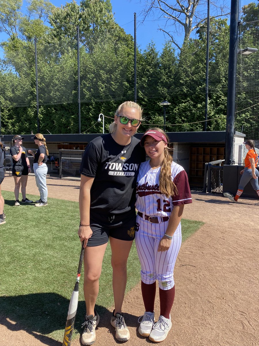 Ava Capezza (@avacapezza2026) on Twitter photo Had a great time <a href="/Towson_SB/">Towson Softball</a> camp this weekend. Thank you Coach Costello & Coach Mack for hosting. I enjoyed working with all the Towson players and getting to meet some new friends from near and far. Go Tigers! 🐯 Had a great time <a href="/Towson_SB/">Towson Softball</a> camp this weekend. Thank you Coach Costello & Coach Mack for hosting. I enjoyed working with all the Towson players and getting to meet some new friends from near and far. Go Tigers! 🐯