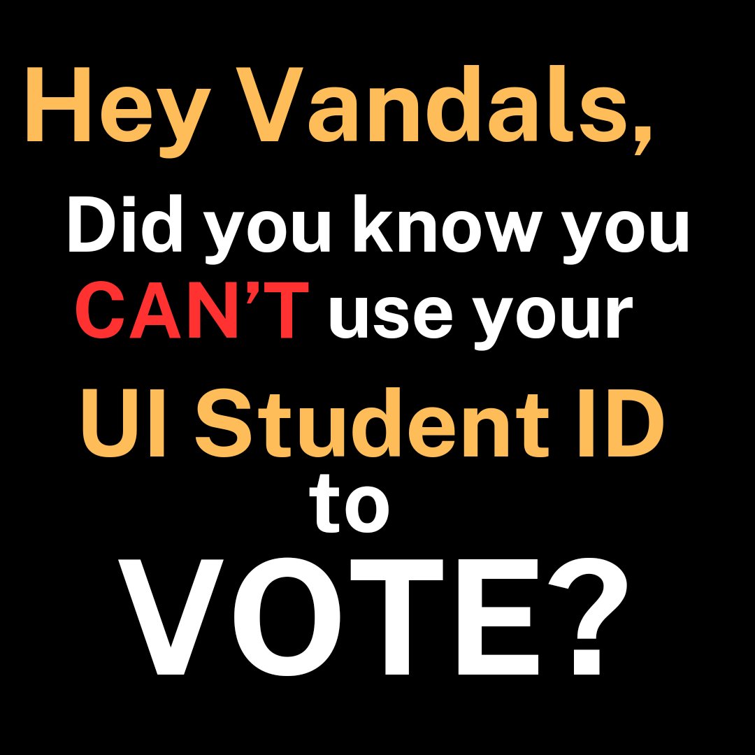 BansOffMoscow's tweet photo. All 3 of your Republican state lawmakers voted for the bill that made it harder for students to vote. Wonder why... https://t.co/fF111huZgV