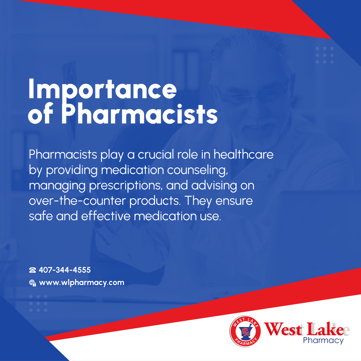 WestLakeRx's tweet image. Discover the vital role pharmacists play in your healthcare. They offer expert advice and support to ensure safe medication use. 

#PharmacistRole #HealthcareSupport #PharmacyServices