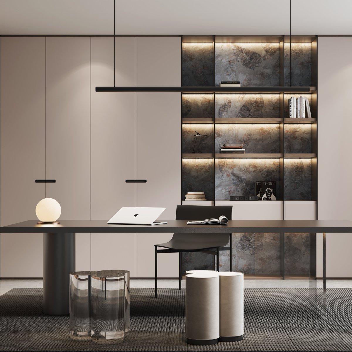 TreezoG's tweet image. Feeling inspired in my new home office! 📝 Loving the clean lines and modern design—perfect for productivity and creativity✨#HomeOfficeGoals #Workspace  #WorkspaceInspo  #houseinterior #sustainablefuture #minimalism #chicinteriors #contemporaryliving #wooddesign #homedecor