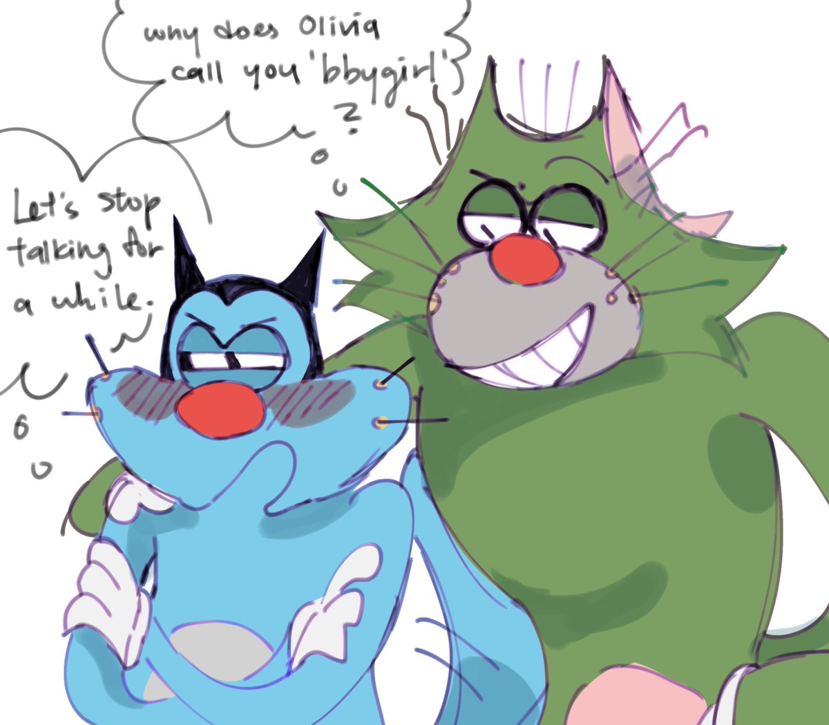 oggy and jack #oggy #oggyandthecockroaches, image size:1200x1049