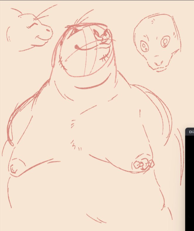 Additional fursona in the works, probably a harbor seal