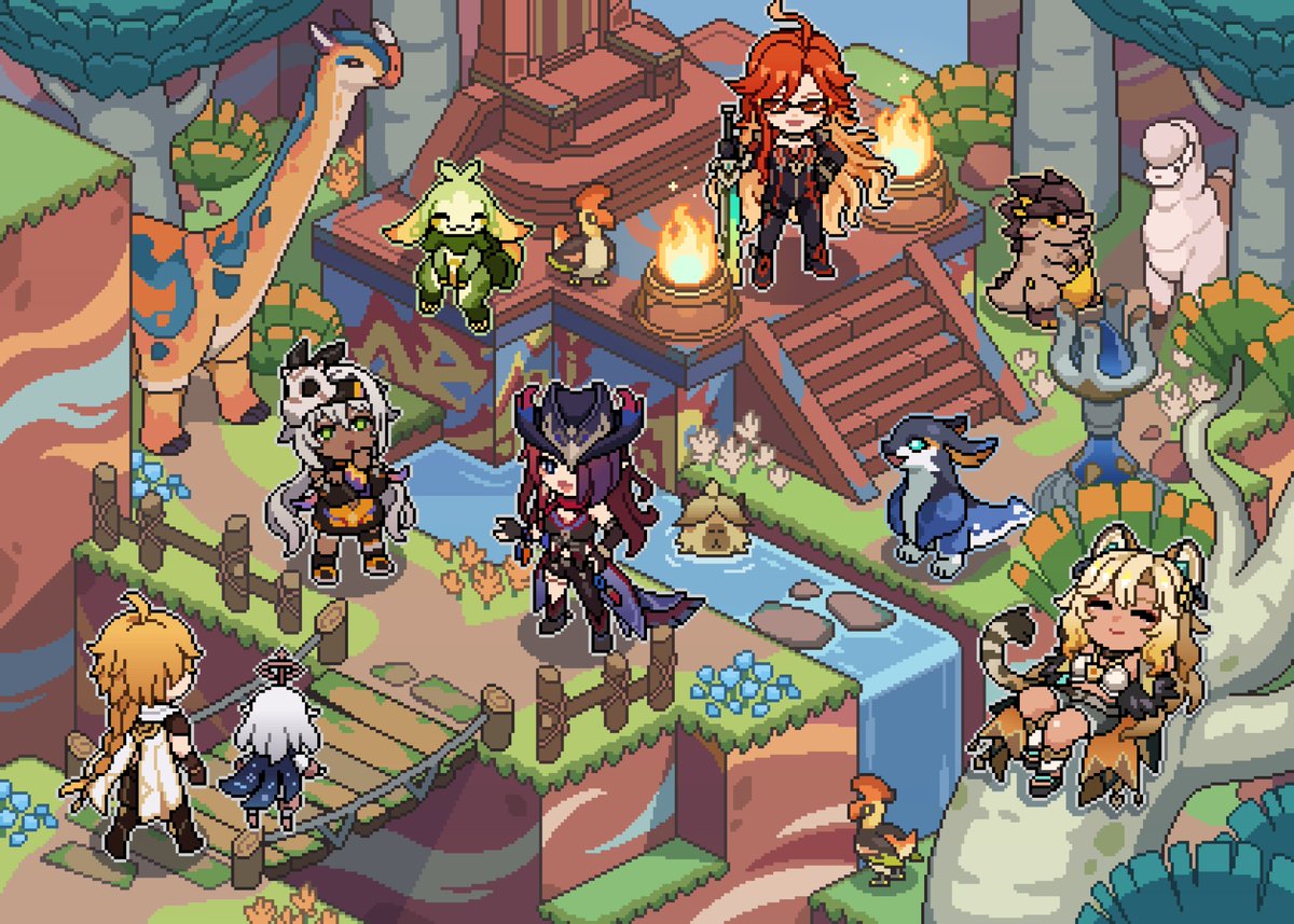 Paimon2theMoon's tweet image. "Wow! So, this is Natlan!"

Thanks to @PPyok_1017 for the fantastic artwork!

#GenshinImpact #Genshinfanart #NatlanImpact