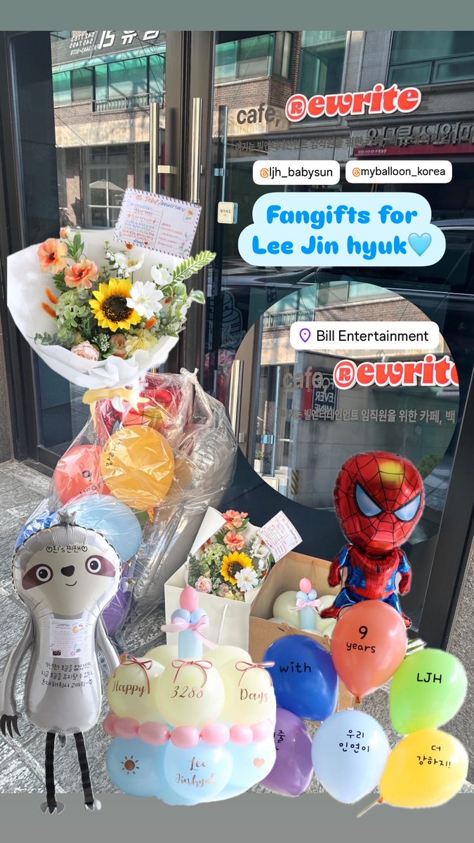 myballoon_korea's tweet photo. special gift for Lee Jin-Hyuk!these amazing balloons and presents will make a big impact. Send your own heartfelt gift!MyBalloon is always ready to help you create something memorable #이진혁 #LEEJINHYUK #ジニョク #newquestjungle #jungle_leejinhyuk #kpoptwt #kdramatwt https://t.co/tB2cJv6riV