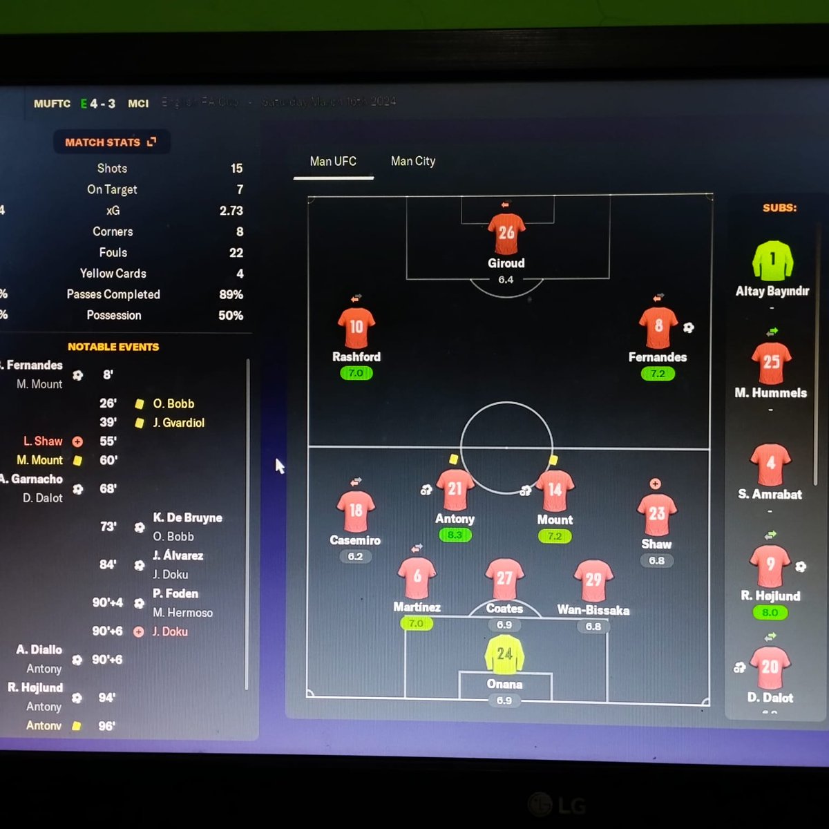 KJemping's tweet photo. @id_fm Emosi sekalee kebobolan 2 gol injury time, tp ga jadi kalah wkwk https://t.co/fQEx2nVOq2