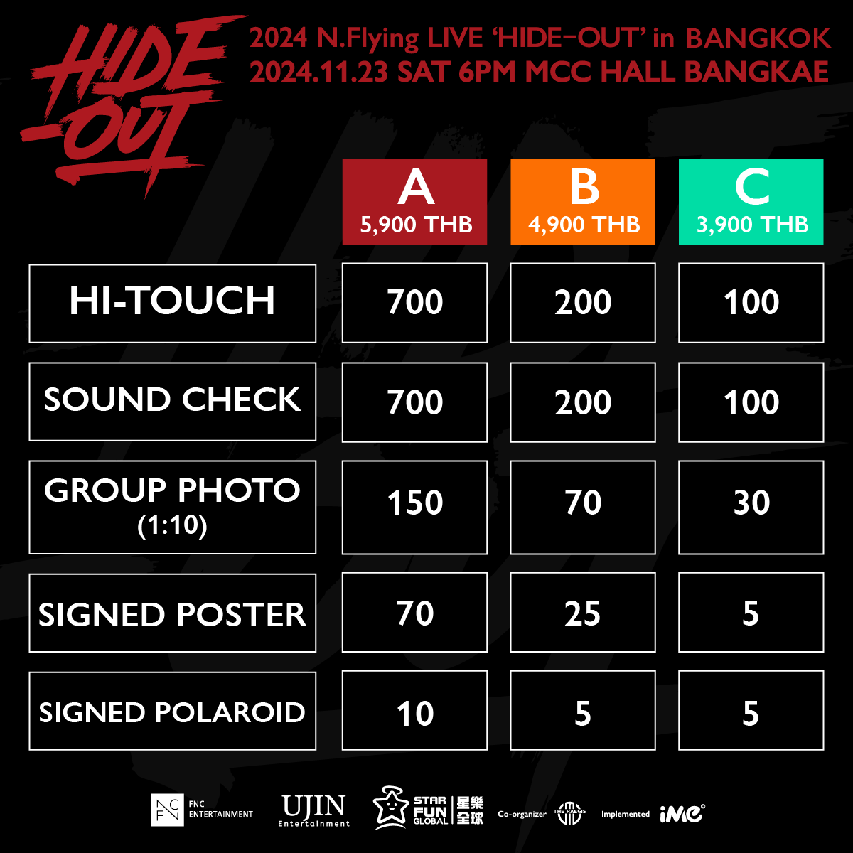 🔴 แก๊งค์หนุ่มหล่อขอมาไทย 🫶  เอ็นเฟียชาวไทยล็อคคิว! พบกับ 2024 N.Flying LIVE 'HIDE-OUT' in BANGKOK ปักหมุด 23 พฤศจิกายนนี้ MCC HALL BANGKAE 

ติดตามรายละเอียดได้ที่ <a href="/FNC_ENT/">FNC Ent.</a>  fncent.com/b/notice/60124

#NFlying #엔플라잉 #HIDE_OUT