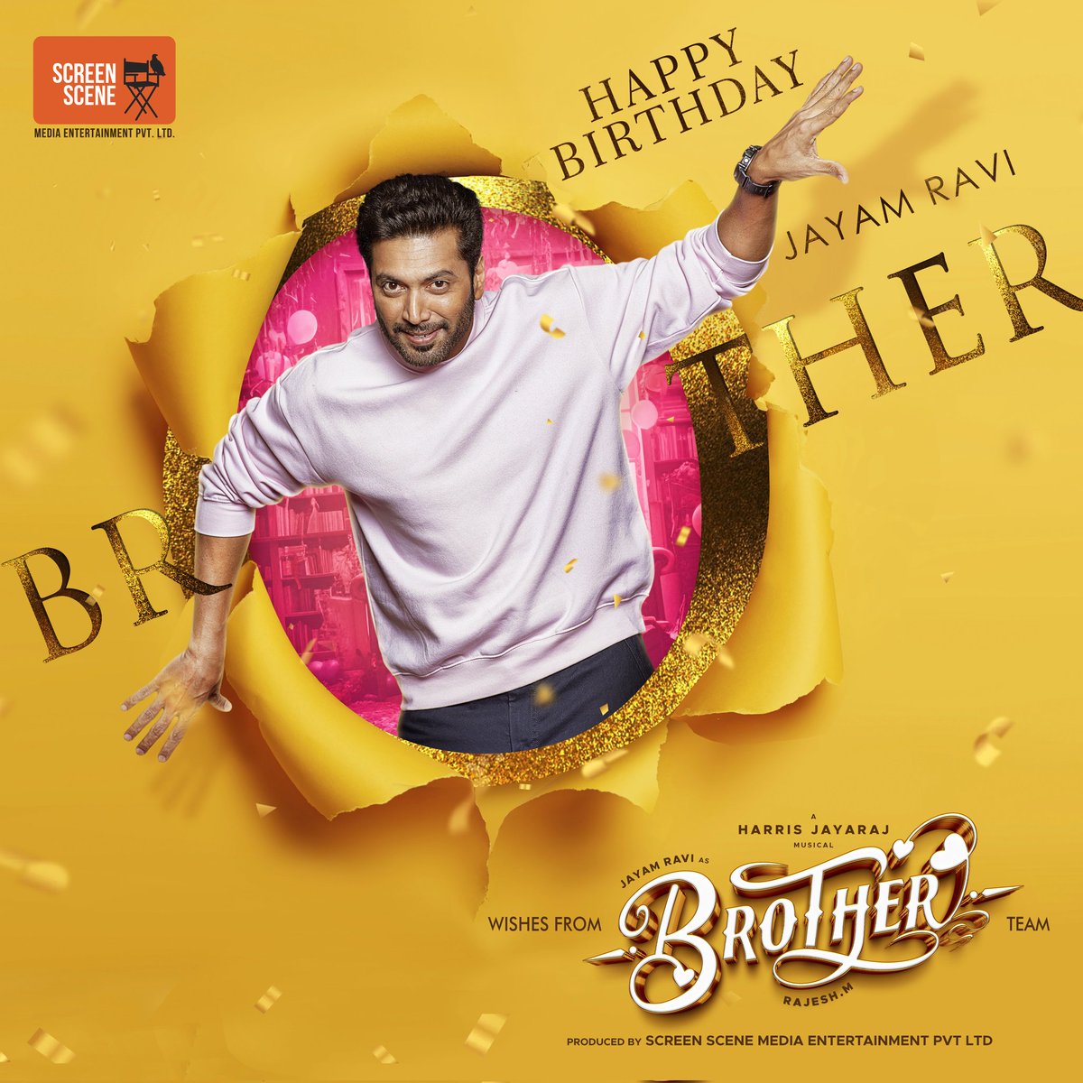Screen Scene (@screensceneoffl) on Twitter photo Wishing the humble and handsome <a href="/actor_jayamravi/">Ravi Moham</a> a very happy birthday ๐
Here's the another year of entertaining us with your incredible performances
Wishes from #Brother Team
#HappyBirthdayJayamRavi #HBDJayamravi #HBDJR Wishing the humble and handsome <a href="/actor_jayamravi/">Ravi Moham</a> a very happy birthday ๐
Here's the another year of entertaining us with your incredible performances
Wishes from #Brother Team
#HappyBirthdayJayamRavi #HBDJayamravi #HBDJR