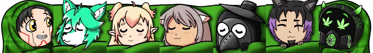 My secret is out! I drew some quick little blankie buddies for my friends! There is still more blankie buddies to come... eventually!

We got <a href="/MichiGaij/">Michi Gaij 🐢</a> <a href="/BankaiWolfGirl/">BankaiWolfGirl</a> <a href="/HunnybunGaming/">HunnyBunee✨ Carnivore arc✨</a> Me, Mr Mayo, @Rellikwolf7 and <a href="/PostTraumatic14/">PostTraumatic</a>