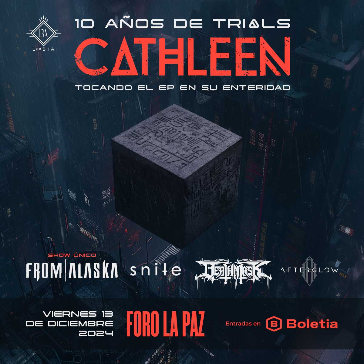 BlancaLechuza's tweet photo. Para celebrar los 10 años de su disco "Trials", @cathleenband lo estará tocando completo desde el Foro La Paz.
Los acompañan: #FromAlaska, #Snite, #Deathmask y #Afterglow
Boletos en: https://t.co/44yhak2moF
@Lobia_/ #Cathleen https://t.co/TMKvW6kul8