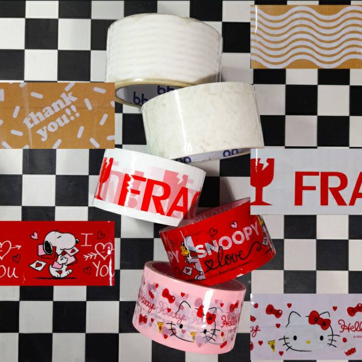TPX_02's tweet photo. ♡ เทปปิดกล่องพัสดุ ♡ 

▪︎FRAGILE [48mmx15m]  26฿
▪︎SNOOPY [48mmx16.2m]  27฿
▪︎KITTY [48mmx16.2m]  27฿
▪︎THANK YOU!! [48mmx41m]  30฿
▪︎คลื่น [48mmx41m]  30฿

🛒  ค่าส่งคิดตามน้ำหนัก
#กล่องพัสดุ #เทปปิดพัสดุ #ซองบับเบิ้ล https://t.co/RkIB5An98l