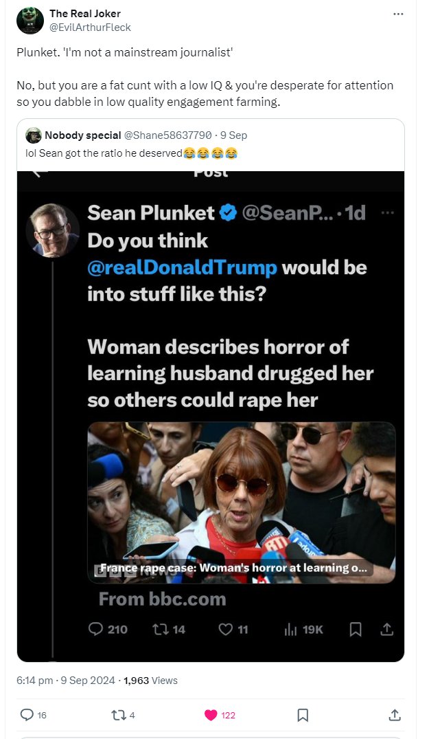 comms24_c24's tweet image. More evidence covid vaxx causes brain damage: France Sean. France. That&apos;s more your and Kamabla&apos;s vaxxdamaged brain talking. #Kamabla #vaxxdamage #arrest_SeanPlunket