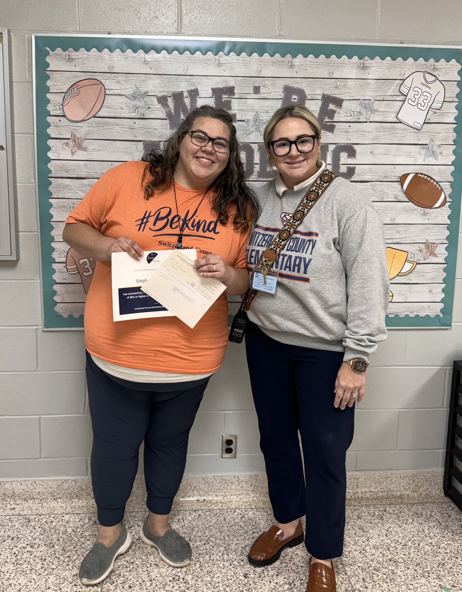 Three more <a href="/EducateIN/">Indiana Department of Education (IDOE)</a> <a href="/INLearningLab/">Indiana Learning Lab</a> Science of Reading  modules completion certificates presented to our <a href="/switzsc/">Switz Co Schools</a> teachers! So proud of their continual learning! #literacy #LifelongLearning #PacerPride