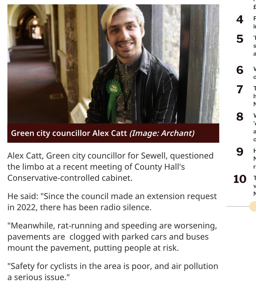 Highways in NR3 are at breaking point. 

Speeding, rat-running and illegal parking are making the area dangerous for cyclists and inaccessible for many pedestrians. 

<a href="/NorfolkCC/">Norfolk County Council</a> are delaying using approved government funding to improve our area.  

eveningnews24.co.uk/news/24566826.…