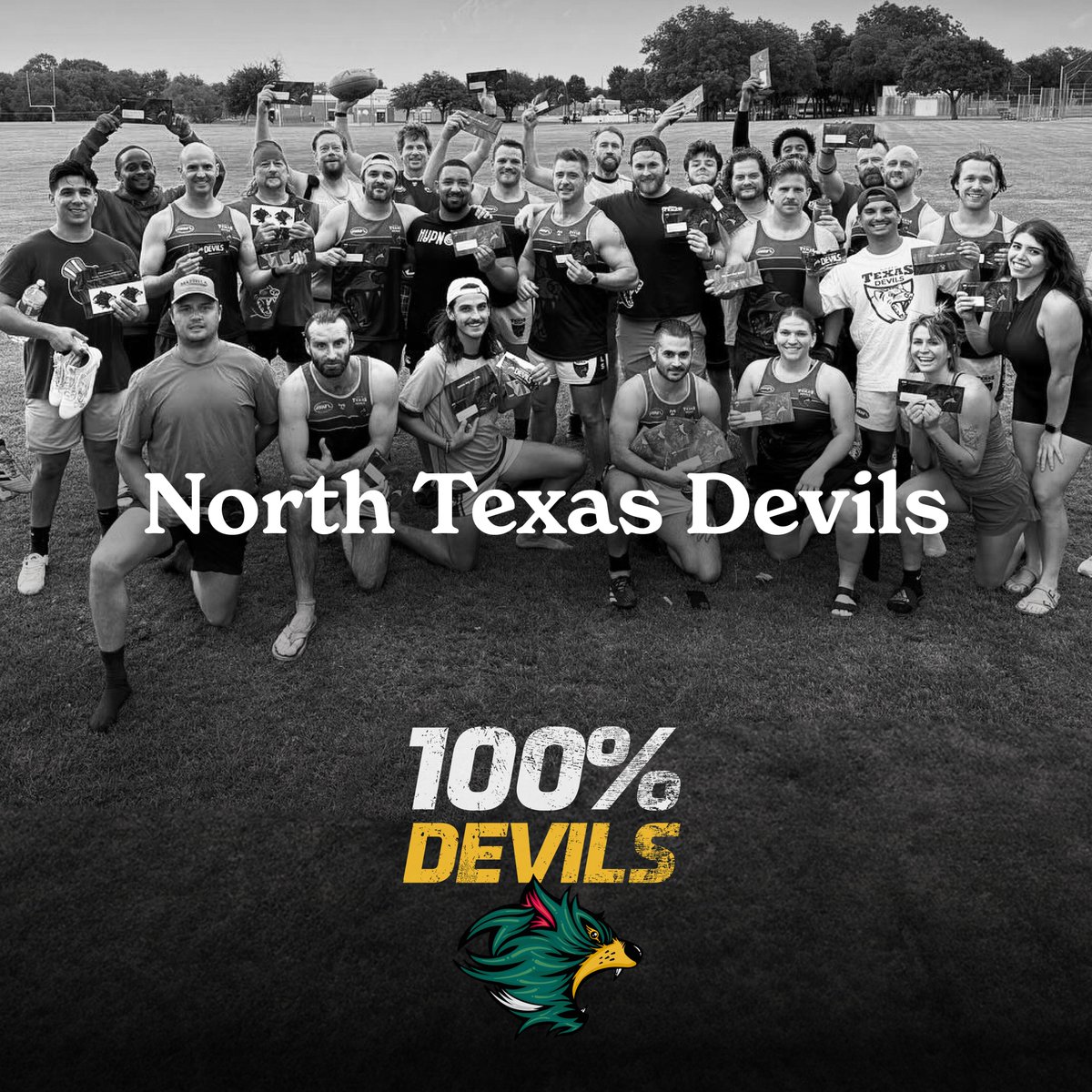 FC_Tasmania's tweet image. 100% Devils is when a group consists of 100% Founding Members of the Tasmania Football Club, like the @ntxdevils or the family of legendary player Ben Brown.  1) Pick a group. 2) Make sure they're signed up. 3) Send a pic and we'll stamp it.   tasmaniafc.com/100percentdevi…