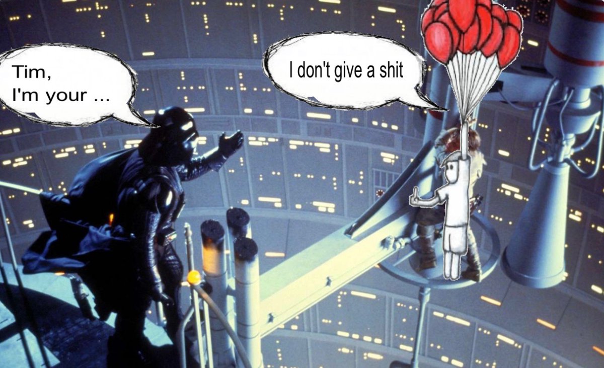 float on lord vader 🎈🖕