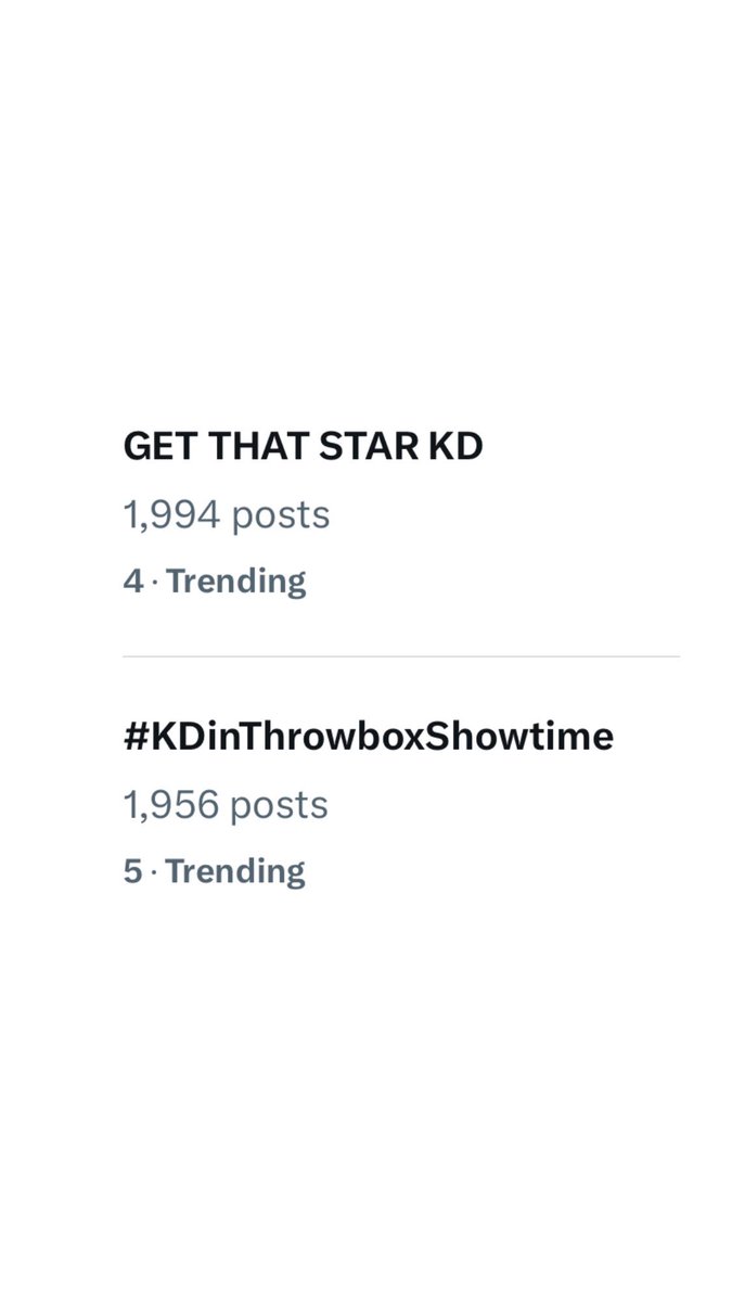 NataliaAbaya's tweet photo. In less than few minutes, our multi talented singer and actor 

KD Estrada is already TRIPLE TOP TRENDING NATIONWIDE!!

Catch him today at @itsShowtimeNa Throwbox segment, twelve noon. 

Always proud of you!
See you @kdestrada_ 

GET THAT STAR KD

#KDinThrowboxShowtime
#KDEstrada https://t.co/QWMrbDIU41