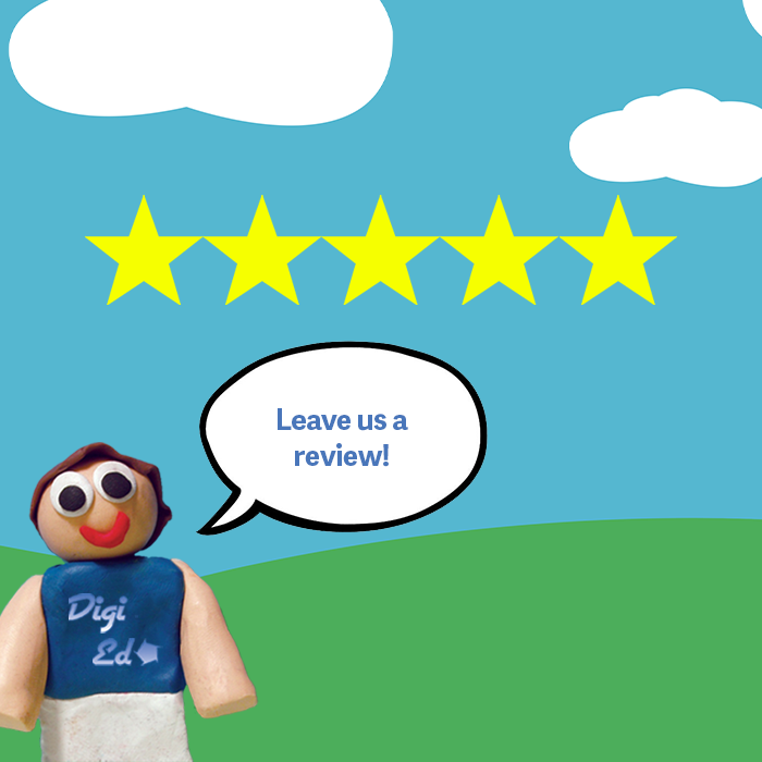 digied01's tweet photo. Has your child come back from school raving about their amazing experience at a Digi Ed workshop? Or maybe you're a teacher and saw your students' excitement and hard work when Digi Ed came to your school! We would appreciate a 5 star review from you! ⭐⭐⭐⭐⭐ https://t.co/cNv9RAlgeQ