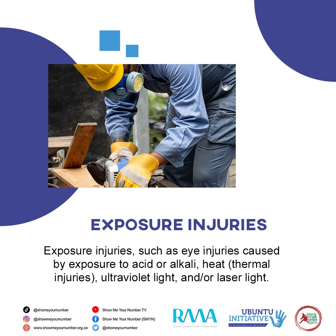UbuntuInitiativ's tweet photo. Exposure injuries require prompt medical attention to prevent serious health consequences. #Ubuntu #RMA #MiningSector #HealthAndSafety #ExposureInjuries
@RMAssurance 
@showmeyournumber https://t.co/iqxI9LgStu
