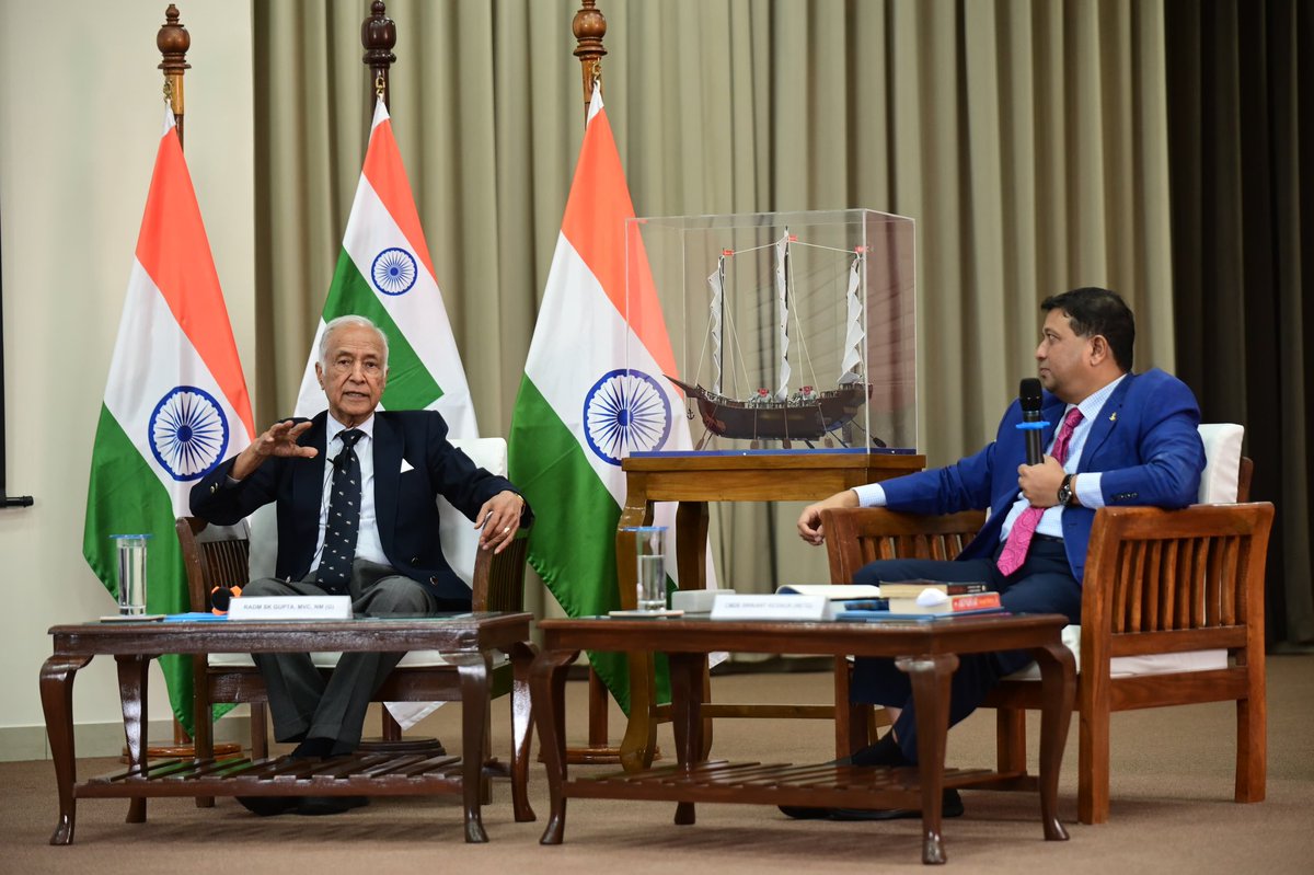 InNwc's tweet image. Inaugural #ChatAtChola conducted at #NWC was a spectacular dive into India&apos;s rich #MaritimeLegacy!It provided a wide range of #MaritimePerspectives,research &amp;amp; critical thinking into various topics by esteemed authors &amp;amp; was curated by @srikantkesnur.@IndiannavyMedia @IN_HQSNC