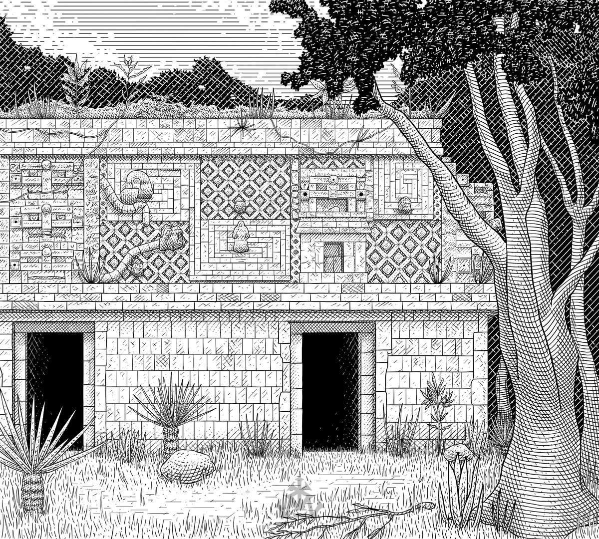 VatrhaKewo's tweet photo. Temple Illustration
Illustration of a temple in a forest
#vintage #illustration #engraving #engrave #moneyengraving #temple #detailedartwork #artwork #design #art #graphicdesign #digitalart #etching #printmaking #print #bookillustration #bookdesign #studio #kewo https://t.co/TPRHIhGDFM