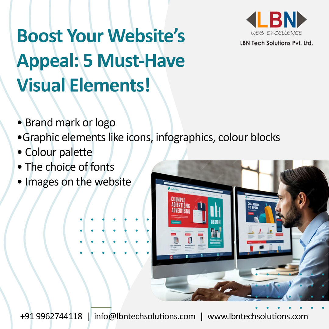LbnTech's tweet image. Boost Your Website’s Appeal: 5 Must-Have Visual Elements!

✅ Brand mark or logo
✅ Colour palette 
✅ The choice of fonts
✅ Images on the website 
✅ Graphic elements like icons, infographics, colour blocks 

#VisualBranding #WebDesignEssentials #BrandIdentity #LogoDesign