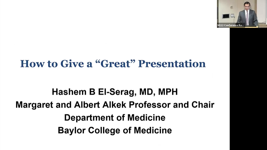 BCM Clinician Resources (@bcmcme) on Twitter photo 🚨 New CME Alert
Watch Dr. <a href="/SeragHashem/">Hashem el- Serag</a>, Professor and Chairman of <a href="/BCMDeptMedicine/">BCM Department of Medicine</a>, share tips to improve delivery of scientific talks --> bit.ly/4gmfOIH
For more #CME, check out clinicianresources.bcm.edu
<a href="/bcmhouston/">BCMHouston</a> <a href="/BCM_Surgery/">BCM_Surgery</a> <a href="/BCM_Alumni/">BCM_Alumni</a> <a href="/bcm_gihep/">BCM Gastroenterology</a> <a href="/IQuEStHouston/">IQuESt</a> 🚨 New CME Alert
Watch Dr. <a href="/SeragHashem/">Hashem el- Serag</a>, Professor and Chairman of <a href="/BCMDeptMedicine/">BCM Department of Medicine</a>, share tips to improve delivery of scientific talks --> bit.ly/4gmfOIH
For more #CME, check out clinicianresources.bcm.edu
<a href="/bcmhouston/">BCMHouston</a> <a href="/BCM_Surgery/">BCM_Surgery</a> <a href="/BCM_Alumni/">BCM_Alumni</a> <a href="/bcm_gihep/">BCM Gastroenterology</a> <a href="/IQuEStHouston/">IQuESt</a>