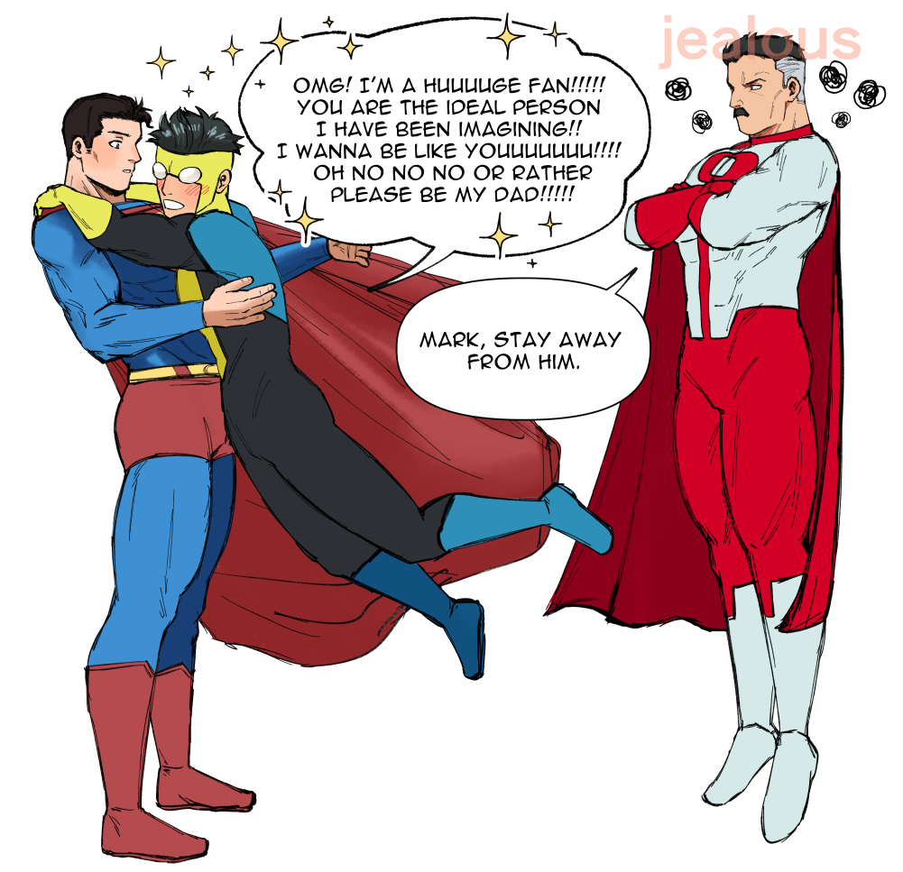 I watched Invincible animated seasons!!!! OMG a great impact!! Sooooo great!!!!! I love watching Omni man struggles with the new precious emotions that have developed after spending time on earth, meeting his loved one, and having a child!😭❤️‍🔥