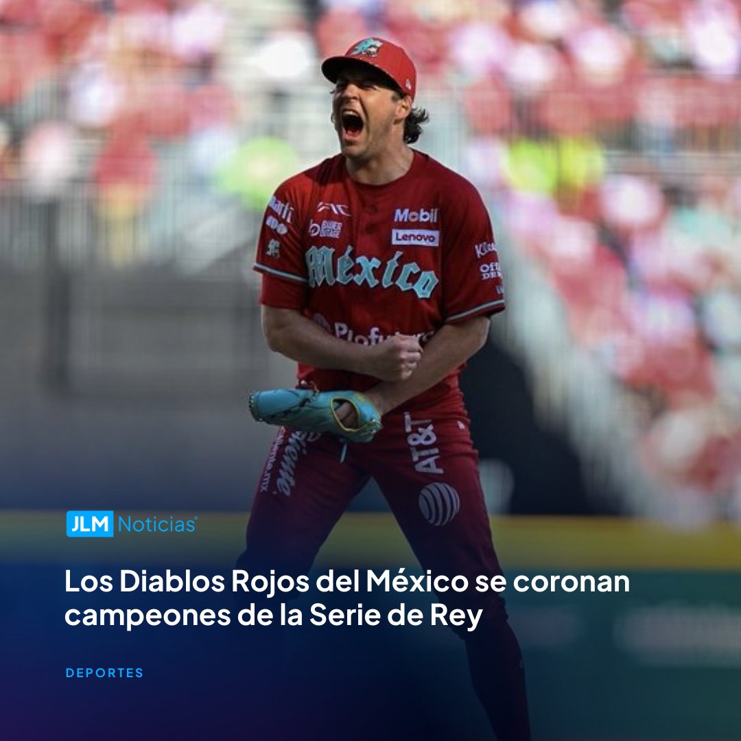 JLMNoticias's tweet photo. ¡Ganaron los Diablos!
Los Diablo Rojos del México derrotaron a los Sultanes de Monterrey y se proclamaron campeones de la Serie del Rey 2024.
Visita https://t.co/MYl7FFW5Bc
#JLMNoticias #JoséLuisMorales #NiMásNiMenos #Aguascalientes #Ags #DiablosRojos #DiablosRojosMX #Sultanes #SultanesdeMonterrey #LigaMexicanadeBéisbol #SeriedelRey
