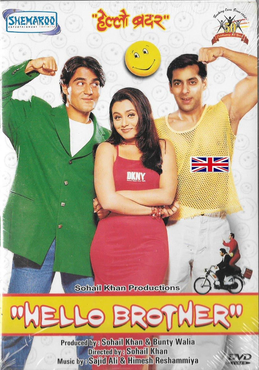 BollyMemories's tweet photo. #25YearsOfHelloBrother 10Sep1999
#SalmanKhan #RaniMukherjee #arbaazSkhan #NeerajVora #ShaktiKapoor #JohnyLever
#HimeshReshammiya #SajidWajid
#SohailKhan https://t.co/zfupPgrUsg