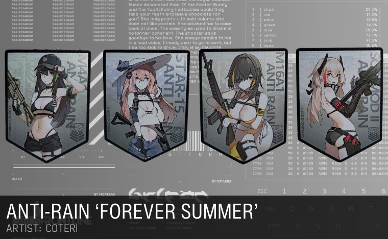 FEICorp's tweet photo. AR-TEAM/FOREVER SUMMER
#gfl #moralepatch #feicorp
Artist: @coteri__
https://t.co/dS3jER5Vjm
https://t.co/PUuNTvqZGM https://t.co/hqiPHlwVUD