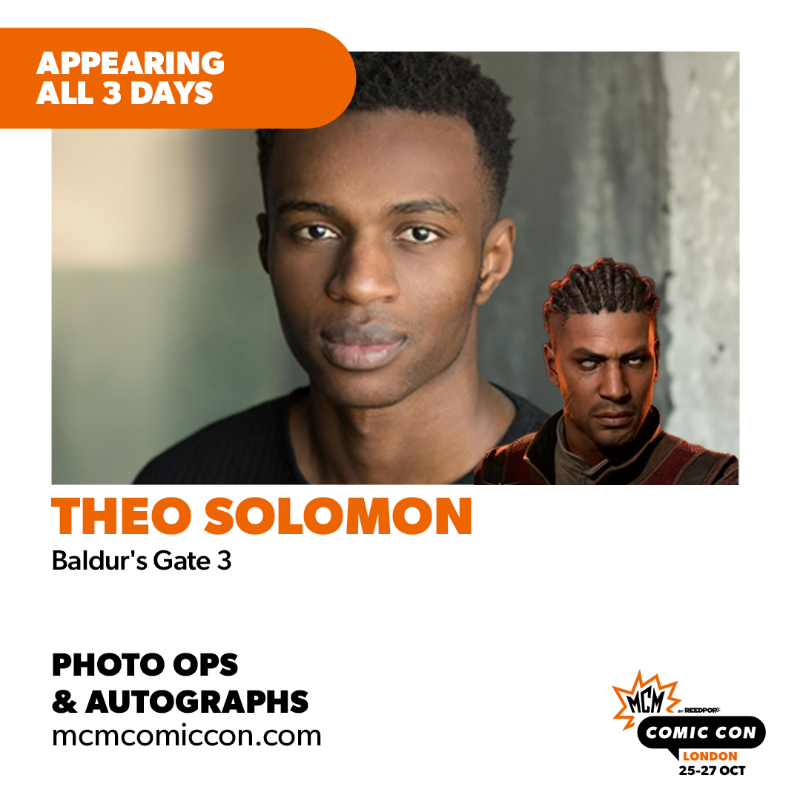 MCMComicCon's tweet photo. The cast of Baldur's Gate 3 are headed to the show this October! 🤩

Neil Newbon, Devora Wilde, Aliona Baranova, Jennifer English and Theo Solomon will be joining us for photo ops and autographs. Panel info coming soon!

Get tickets: https://t.co/MA9zgc2E7Y