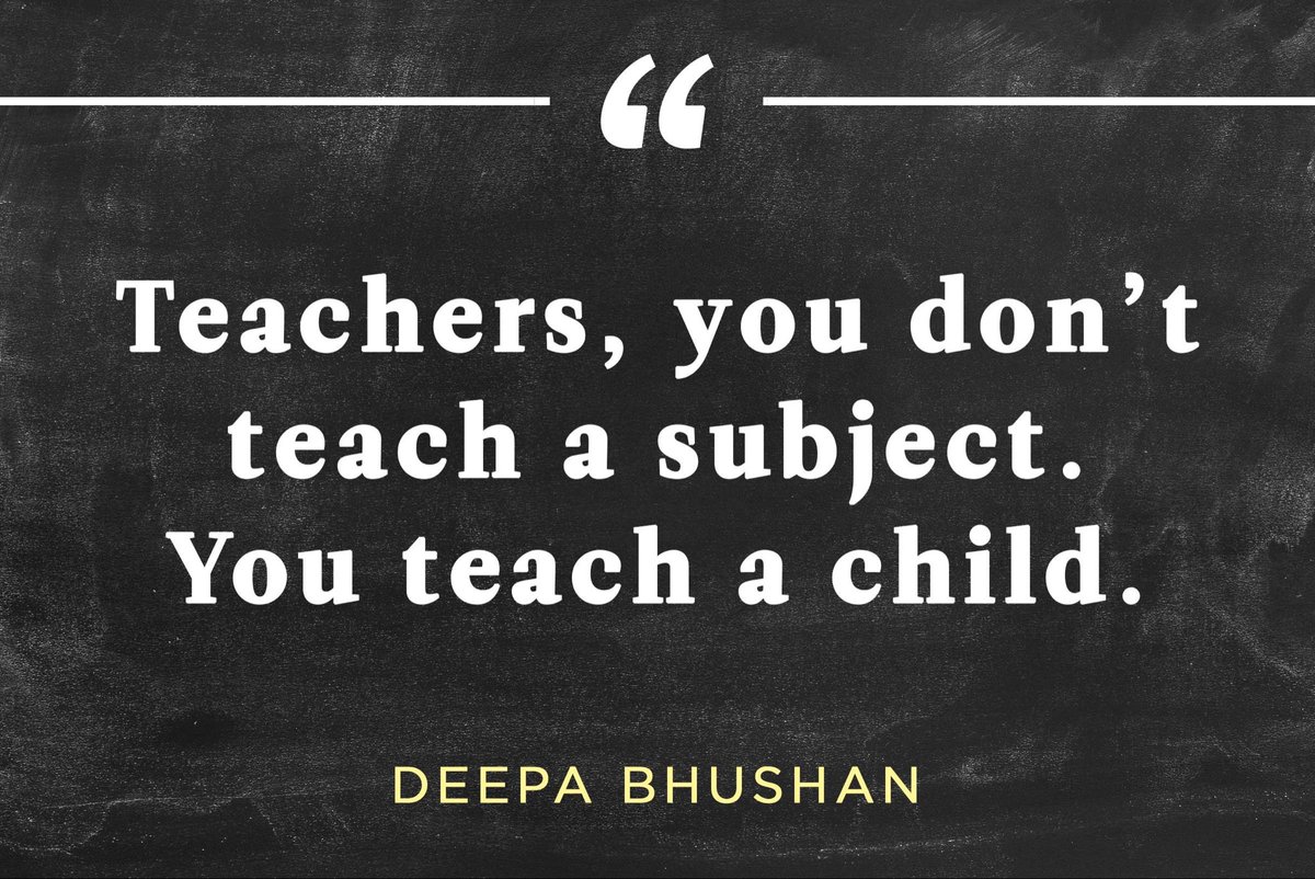Teachers, you don't teach a subject.
You teach a child.

#education #teachers #leadership #sped #autism #edtech
