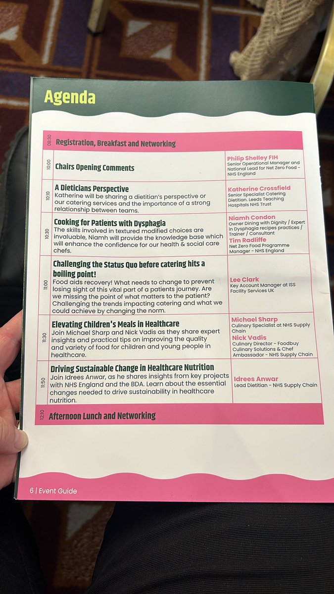 I’m at HealthCare Catering Live. Great to hear Kat Crossfield from <a href="/LTHTdietetics/">LeedsTH Dietetics</a> talk passionately about the benefits a food services dietitian can bring. I’ll continue working hard to establish such a role here at <a href="/NHSHHP/">NHS Humber Health Partnership</a> #HCL24 <a href="/BDA_FoodServ/">BDA Food Services Specialist Group</a> <a href="/HUTHDietitians/">Hull University Teaching Hospital Dietitians💙</a>