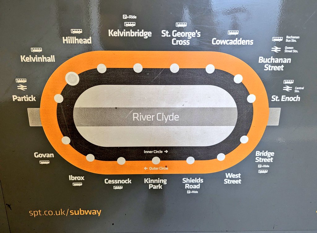 An unintended consequence of building the new Partick-Govan bridge is that the popular Sub-run jog around all the Glasgow subway stations is now shorter, and can be run more geographically accurately. A nice wee route.