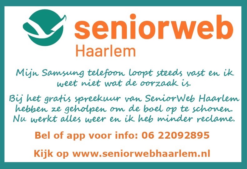 Ludokorteman's tweet photo. Heb je familieleden, vrienden of buren die wat hulp kunnen gebruiken bij hun computer, smartphone of tablet, kijk dan eens bij SeniorWeb. In Haarlem, Heemstede en Bennebroek  bijvoorbeeld zijn gratis spreekuren en korte cursussen. https://t.co/rKMFSOUwEf