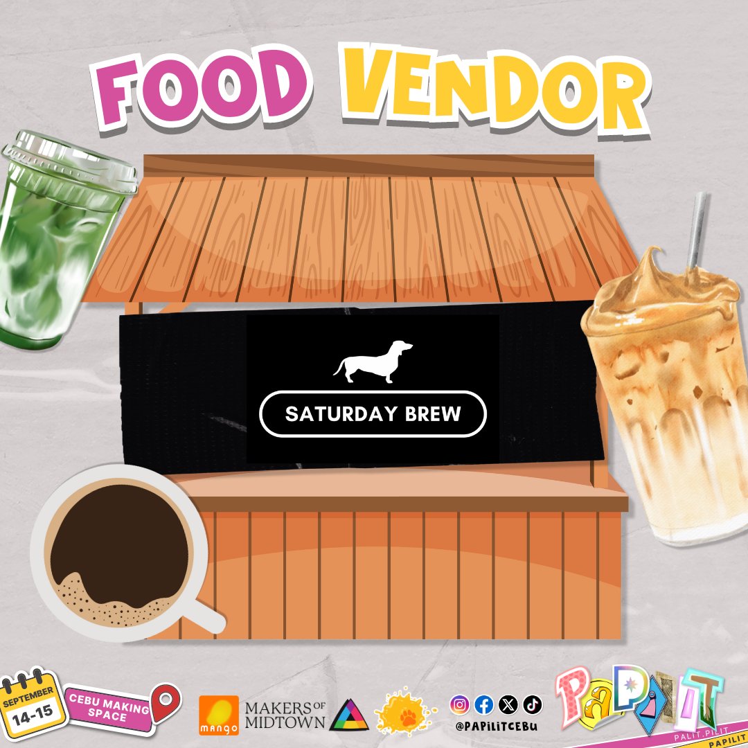 papilitcebu's tweet photo. Don't go hungry and dehydrated while building your sticker collection! 😋
We got some wonderful food concessionaires ready to serve you during the event! https://t.co/KEBiTxckMs