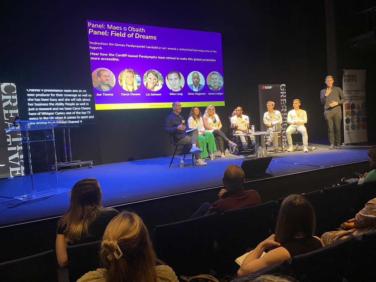 Prof Katie Thirlaway (@katiethirlway) on Twitter photo Great to listen and see <a href="/Townzoid/">townsy</a> and <a href="/OmerHagomer/">🏀mer Hagomer | عمر</a> sharing their experiences of the most inclusive Para Olympics broadcast production ever with our colleagues <a href="/WhisperCymru/">Whisper Cymru</a> <a href="/cardiffmet/">Cardiff Metropolitan University</a> #Accessiblefutures Great to listen and see <a href="/Townzoid/">townsy</a> and <a href="/OmerHagomer/">🏀mer Hagomer | عمر</a> sharing their experiences of the most inclusive Para Olympics broadcast production ever with our colleagues <a href="/WhisperCymru/">Whisper Cymru</a> <a href="/cardiffmet/">Cardiff Metropolitan University</a> #Accessiblefutures