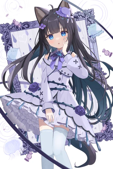 雨とケモミミ少女 