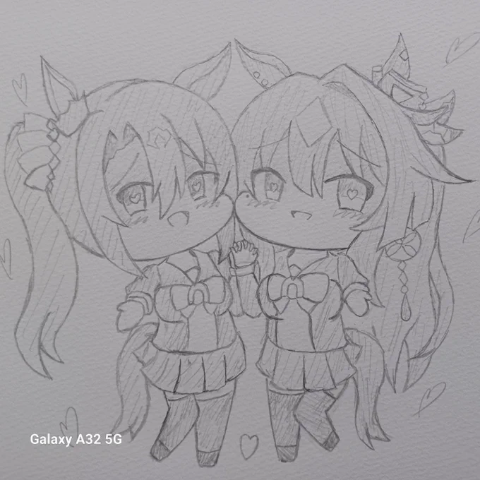 最近は…ウマ娘描くようになった…(:3_ヽ)_ 