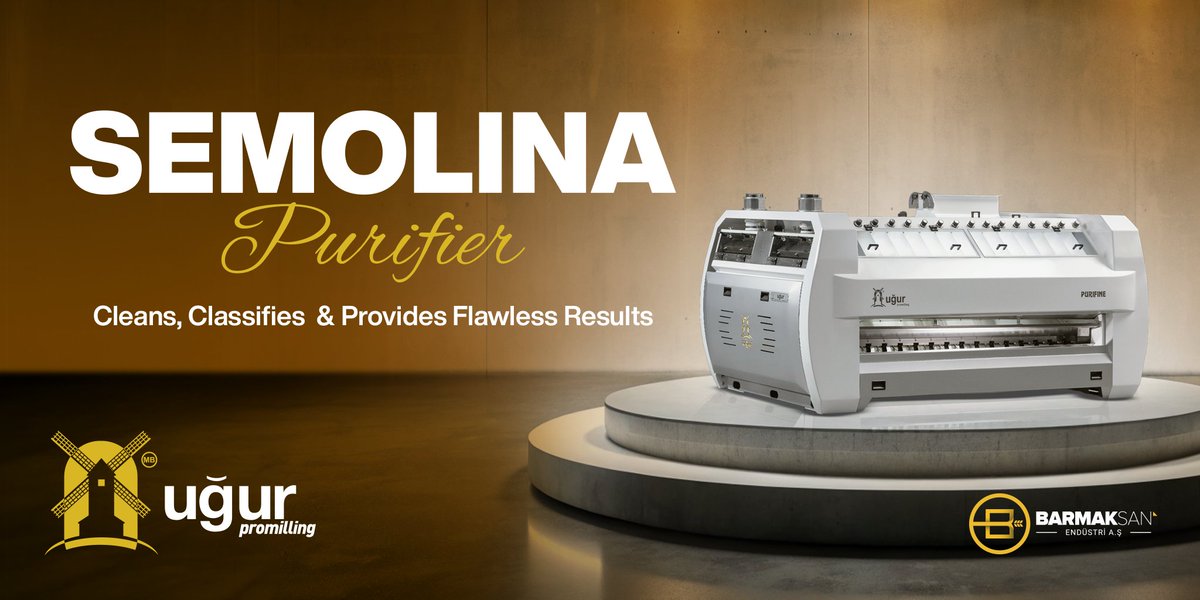 ugurpromilling's tweet image. It is used for cleaning and classifying semolina in flour, maize and semolina plants. The product, whose flow rate can be adjusted and equally distributed over the entire sieve surface thanks to the inlet design.

#UgurPromilling #Quality #MillingTechnology #CustomerSatisfaction