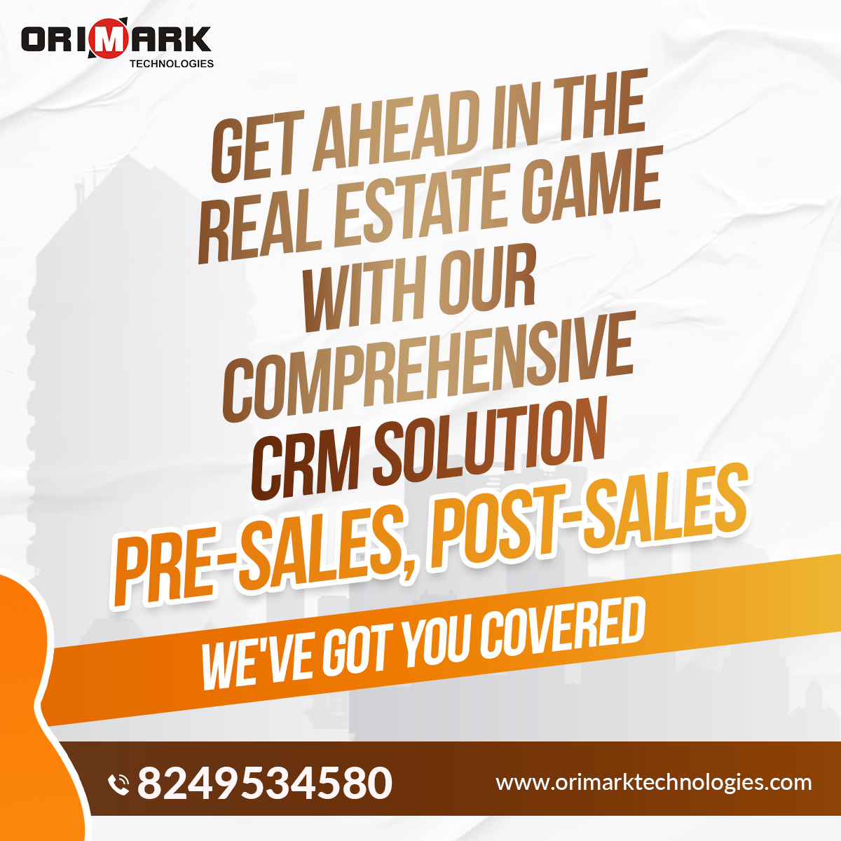 OrimarkTech's tweet image. Tailored for real estate professionals, #OrimarkTechnologies presents an all-in-one #CRMsolution, designed to streamline and enhance your pre-sales processes. This CRM tool empowers businesses to stay ahead in the competitive #realestate market. 

 Call us at 8249534580.