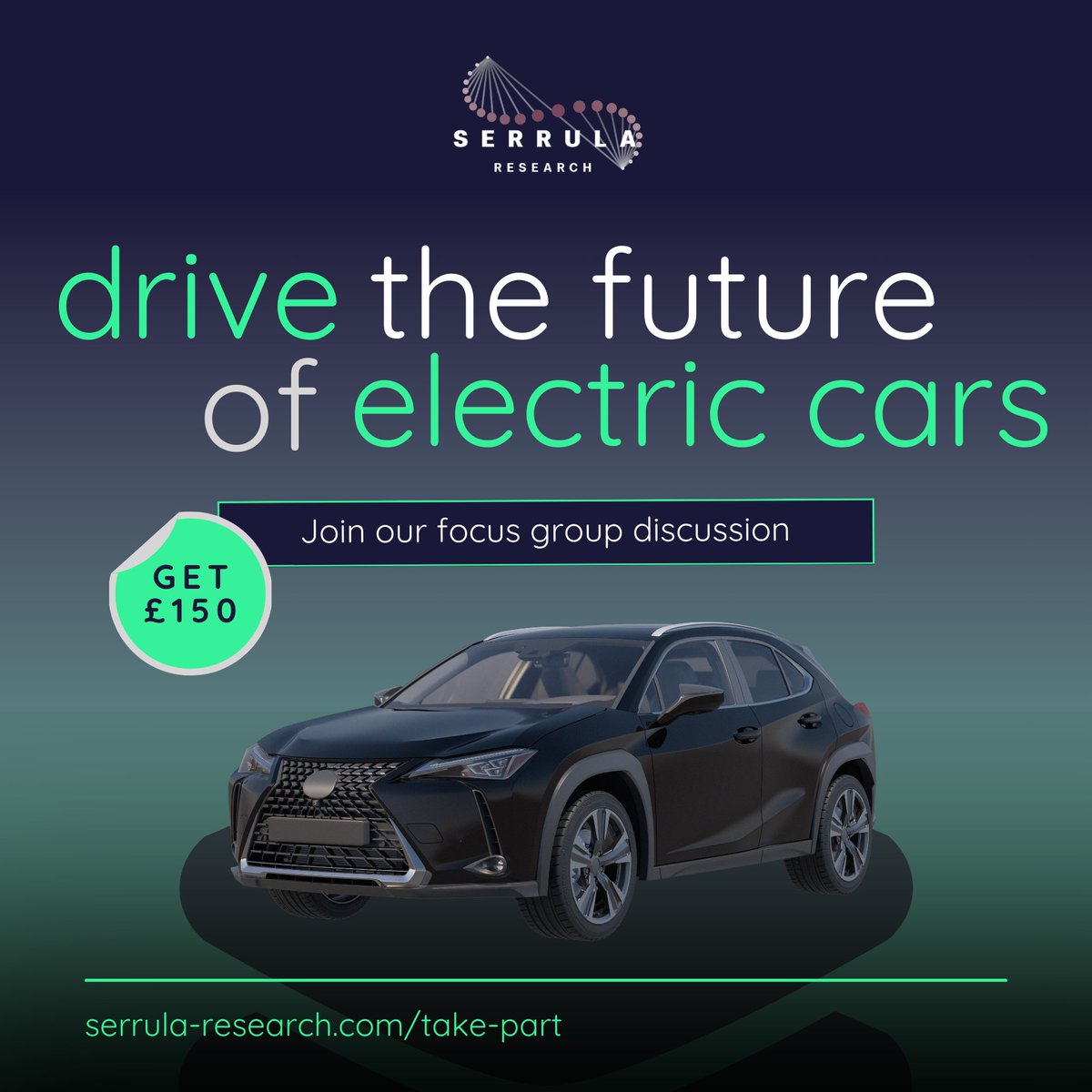 PaidResearchUK's tweet photo. STILL RECRUITING!

Do you drive an electric car?

Join our focus group discussion in London, and get £150 for your feedback! 🚗💬

Limited spots available - apply now: https://t.co/kZXL2RxeDi 

#EV #Electriccar #FocusGroup #marktetresearch #takepartinresearch #paidresearch https://t.co/JquuWYIulG