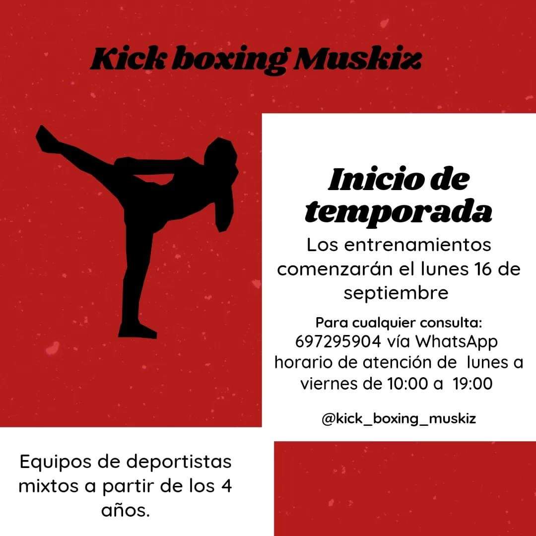 📣Inicio de la temporada 2024-2025 🗓️Lunes 16 de Septiembre. 
📍Muskiz
Podéis consultar las plazas en el 697295904.