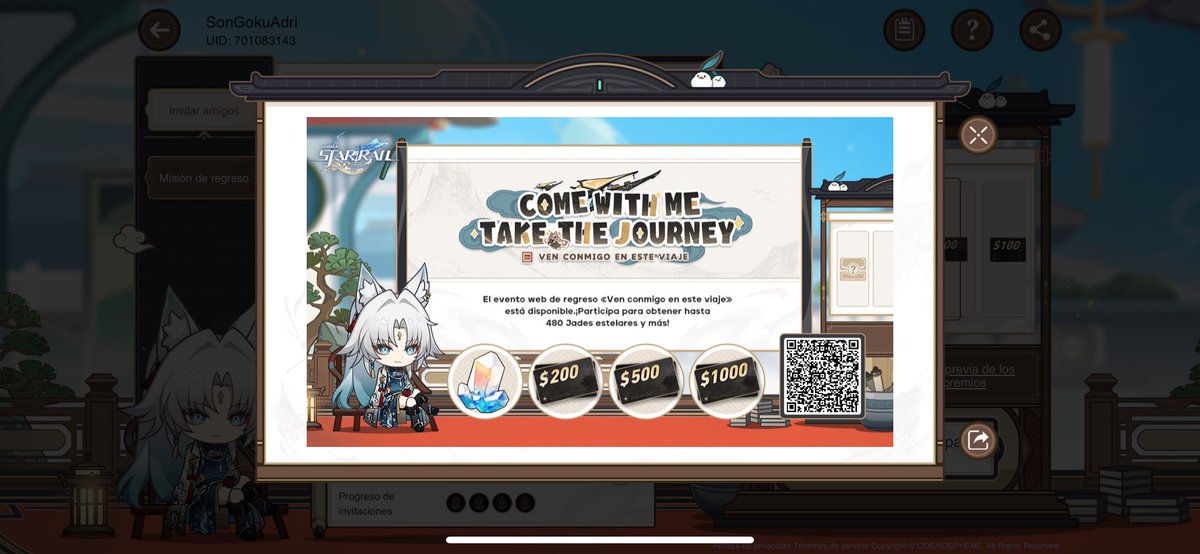 Adrian7Stg's tweet photo. @honkaisr_es Nuevo evento amigos Honkai, entra en el enlace y gana JADES de forma gratuita. Evento oficial. Ayuda mutua 
https://t.co/xG9qo8A9o3 https://t.co/uTjQvDAWHl